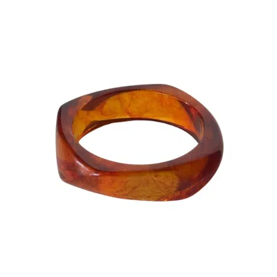 Mg Jewelry Women's Brown Siena Resin Bangle