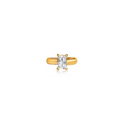 Mg Jewelry Women's Gold Candice Baguette Cuff Earring