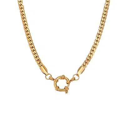 Mg Jewelry Women's Gold Classico Spring Clasp Soie Chain Necklace