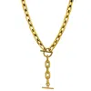 Mg Jewelry Women's Gold Dominion Lariat Waterproof Necklace In Gold