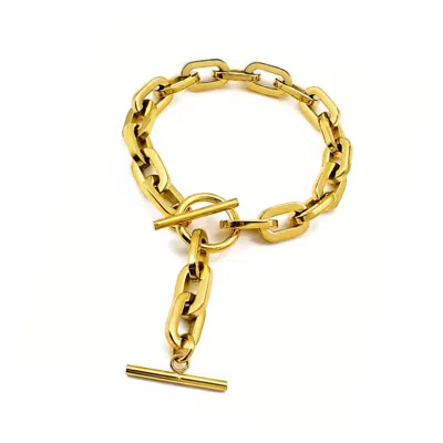 Mg Jewelry Women's Gold Dominion Waterproof Bracelet