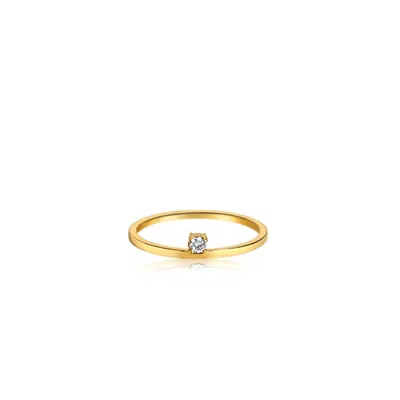 Mg Jewelry Women's Gold Mini Scintillio Ring