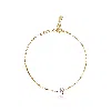Mg Jewelry Women's Gold / Pink / Purple Mini Lotus Charm Bracelet Pink
