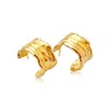 Mg Jewelry Women's Gold Retro Chunky Hoop  Earrings
