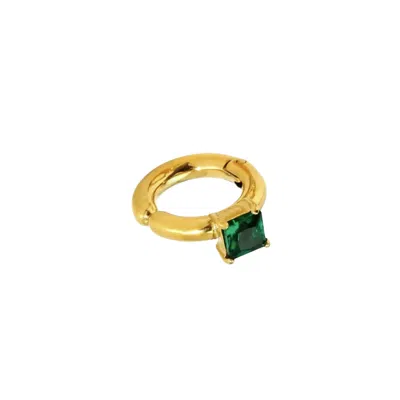 Mg Jewelry Women's Green Emerald Ear Cuff