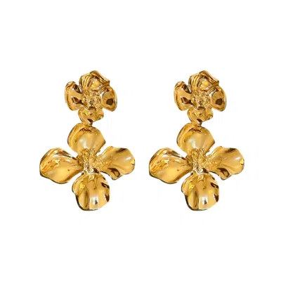 Mg Jewelry Women's Marigold Stacked Waterproof Earrings In Gold