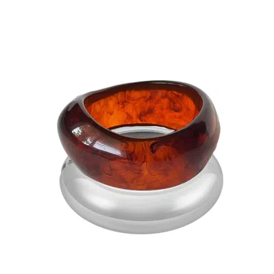 Mg Jewelry Women's Neutrals / Brown / Silver Notte Bangle Set In Multi