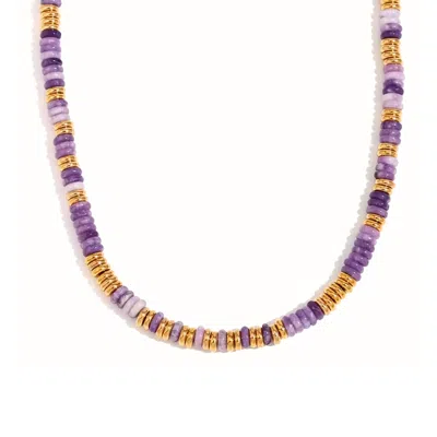 Mg Jewelry Women's Purple Calabria Jade Necklace