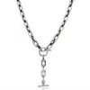 Mg Jewelry Women's Silver Dominion Waterproof Lariat Necklace In Silver