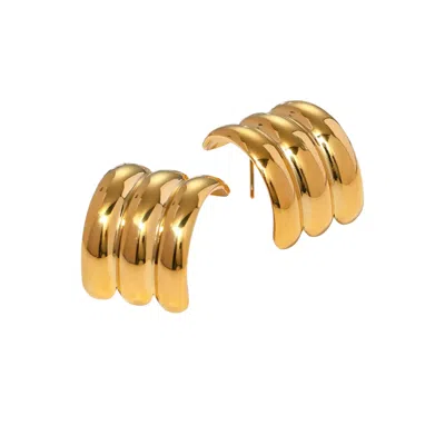 Mg Jewelry Women's Silver Gold Lucente Waterproof Earrings