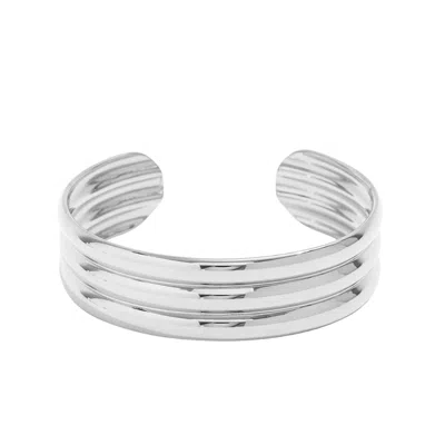 Mg Jewelry Women's Silver Trina Waterproof Cuff