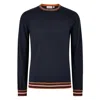 Mg Rivers Men's Blue Extrafine Merino The Crew Navy In Blue