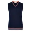 Mg Rivers Men's Blue Navy Extrafine Merino Tank Top In Blue