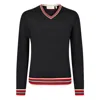 Mg Rivers Men's Extrafine Merino The V Black In Black