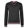 Mg Rivers Men's Extrafine Merino The V Grey In Grey