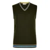 Mg Rivers Men's Olive Green Extrafine Merino Tank Top In Green