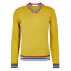 Mg Rivers Men's Yellow / Orange Extrafine Merino The V Mustard In Yellow/orange
