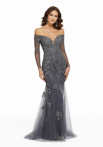 Mgny Madeline Gardner New York 72015 Long Formal Evening Dress In Black