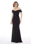 Mgny Madeline Gardner New York 72215 Long Formal Dress In Black