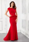 Mgny Madeline Gardner New York 72307 Long Formal Dress In Red