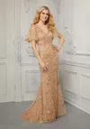 Mgny Madeline Gardner New York 72413 Long Formal Dress In Gold