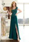 Mgny Madeline Gardner New York 72608 Long Formal Dress In Green