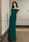 Mgny Madeline Gardner New York 72609 Long Formal Dress In Green