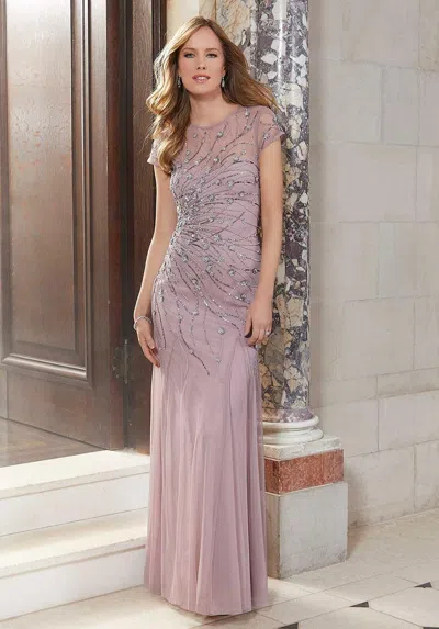 Mgny Madeline Gardner New York 72614 Long Formal Dress In Pink
