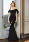 Mgny Madeline Gardner New York 72621 Long Formal Dress In Black