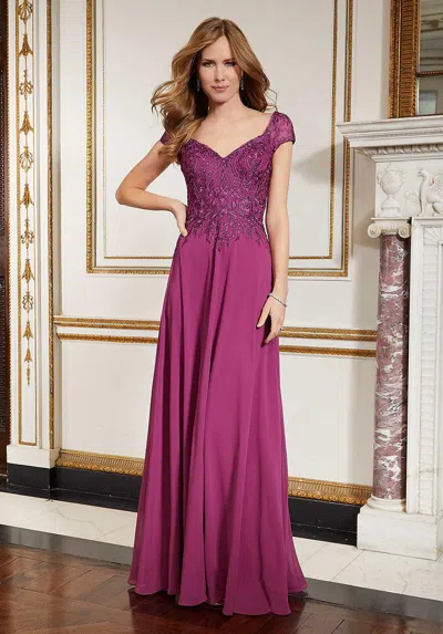 Mgny Madeline Gardner New York 72626 Long Formal Dress In Pink