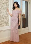Mgny Madeline Gardner New York 72630 Long Formal Dress In Pink
