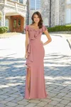 Mgny Madeline Gardner New York 72709 Long Formal Dress In Pink