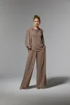 Mgny Madeline Gardner New York 72913 Long Mother Of The Bride Pant Suit In Brown