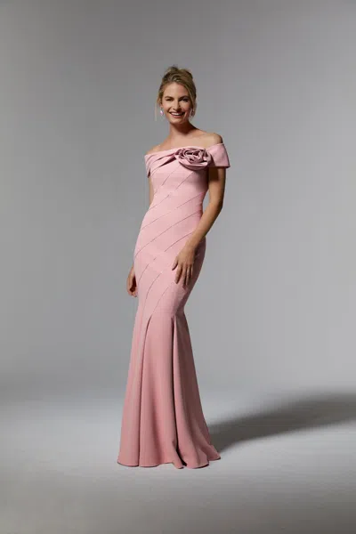 Mgny Madeline Gardner New York 72918 Long Mermaid Formal Evening Dress In Pink