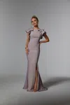 Mgny Madeline Gardner New York 72922 Formal Evening Long Gown In Gray