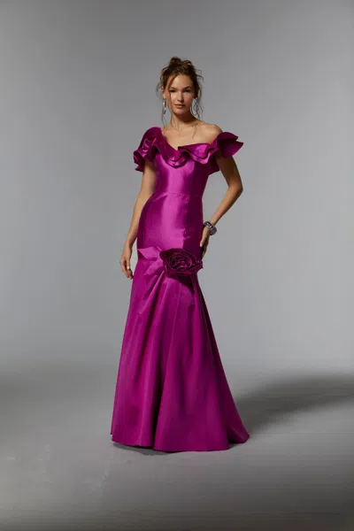 Mgny Madeline Gardner New York 72928 Long Formal Mermaid Evening Gown In Purple