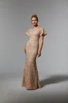 Mgny Madeline Gardner New York 72931 Mother Of The Bride Long Formal Dress In Gold