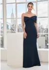 Mgny Madeline Gardner New York 73114 Long Formal Evening Dress In Blue