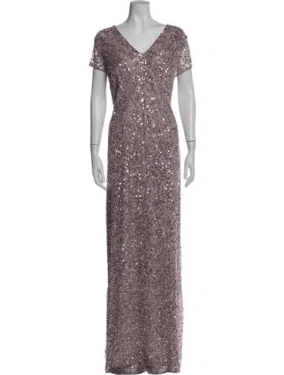 Pre-owned Mgny Nylon Long Dress In Pink