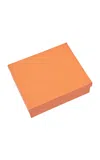 Mh Studios Personalized Angra Leather Box In Orange