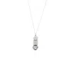 Mhart Men's Silver Double Sphere Hematite Pendant In Silver