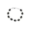 Mhart Women's Caged Black Onyx Gemstone Bracelet In Silver In Metallic