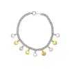 Mhart Women's Gs Coin Necklace