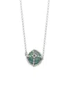 Mhart Women's Silver Black Pearl Pendant