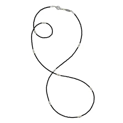 Mhart Women's Silver Blue Tigers Eye Bead Necklace