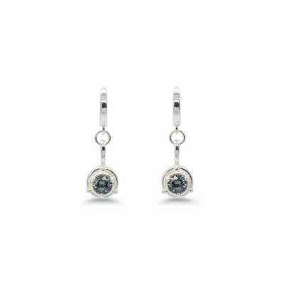 Mhart Women's Stardust Moissanite Dangle Earrings - Silver In Metallic