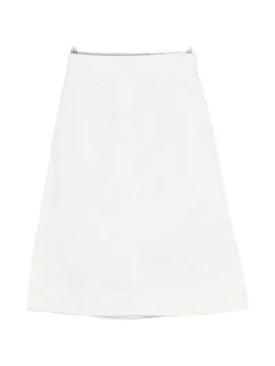 Mhl By Margaret Howell A-line Midi Skirt In Neutral