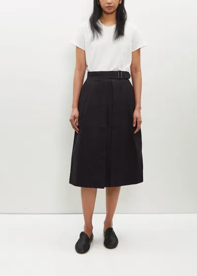 Mhl By Margaret Howell Cinch Waist Skirt In Indigo