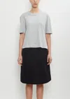 Mhl By Margaret Howell Cotton Linen Simple T-shirt In Ice