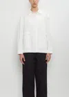 Mhl By Margaret Howell Cotton Linen Worker Jacket In Off White